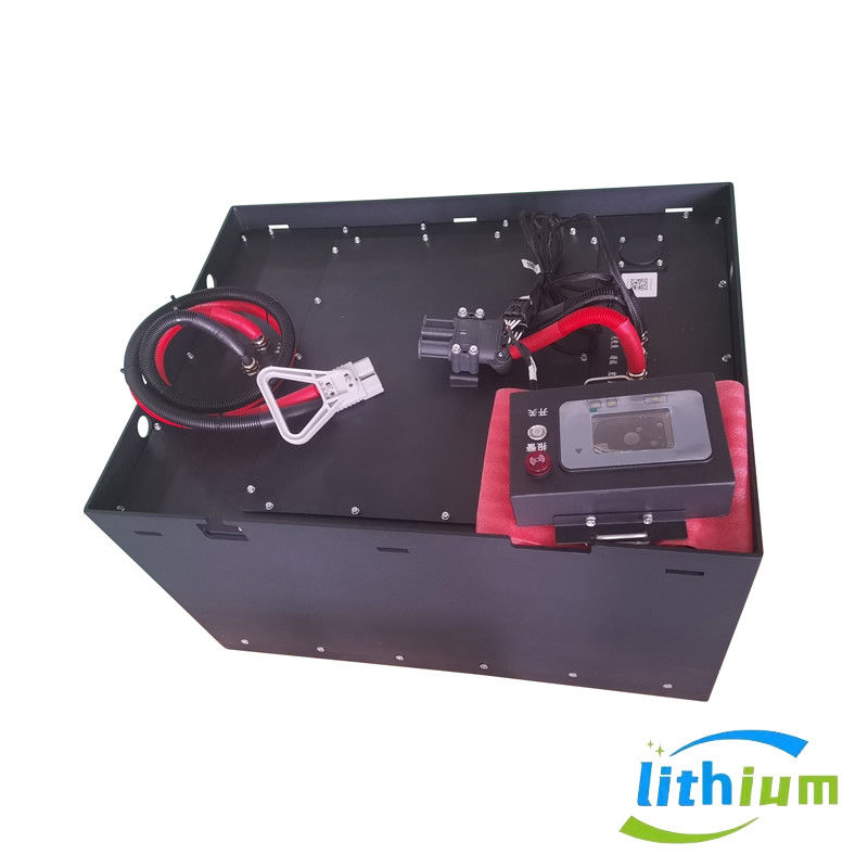 51.2V 346ah লিথিয়াম আয়রন ফোর্কলিফ্ট ব্যাটারি ব্যাটারি স্টোরেজ ব্যাটারি চার্জার 830X630X465mm