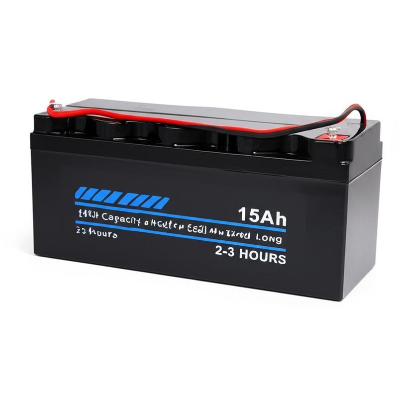 ২-৩ ঘণ্টার দীর্ঘ সময় চার্জ দেওয়ার জন্য উচ্চ ক্ষমতাসম্পন্ন ১৫ এএইচ বৈদ্যুতিক চালিত ব্যাটারি